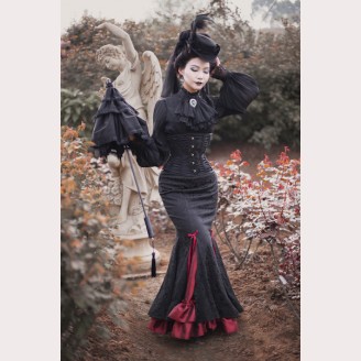 Surface Spell Fish Tail Gothic Lolita Long Skirt